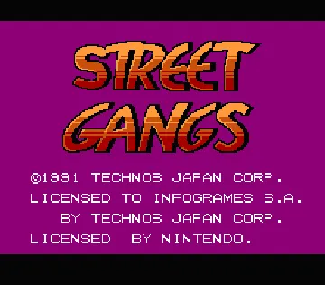 Street Gangs (Europe) (Virtual Console) screen shot title